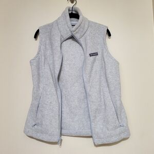 Columbia Light Gray Fleece Vest